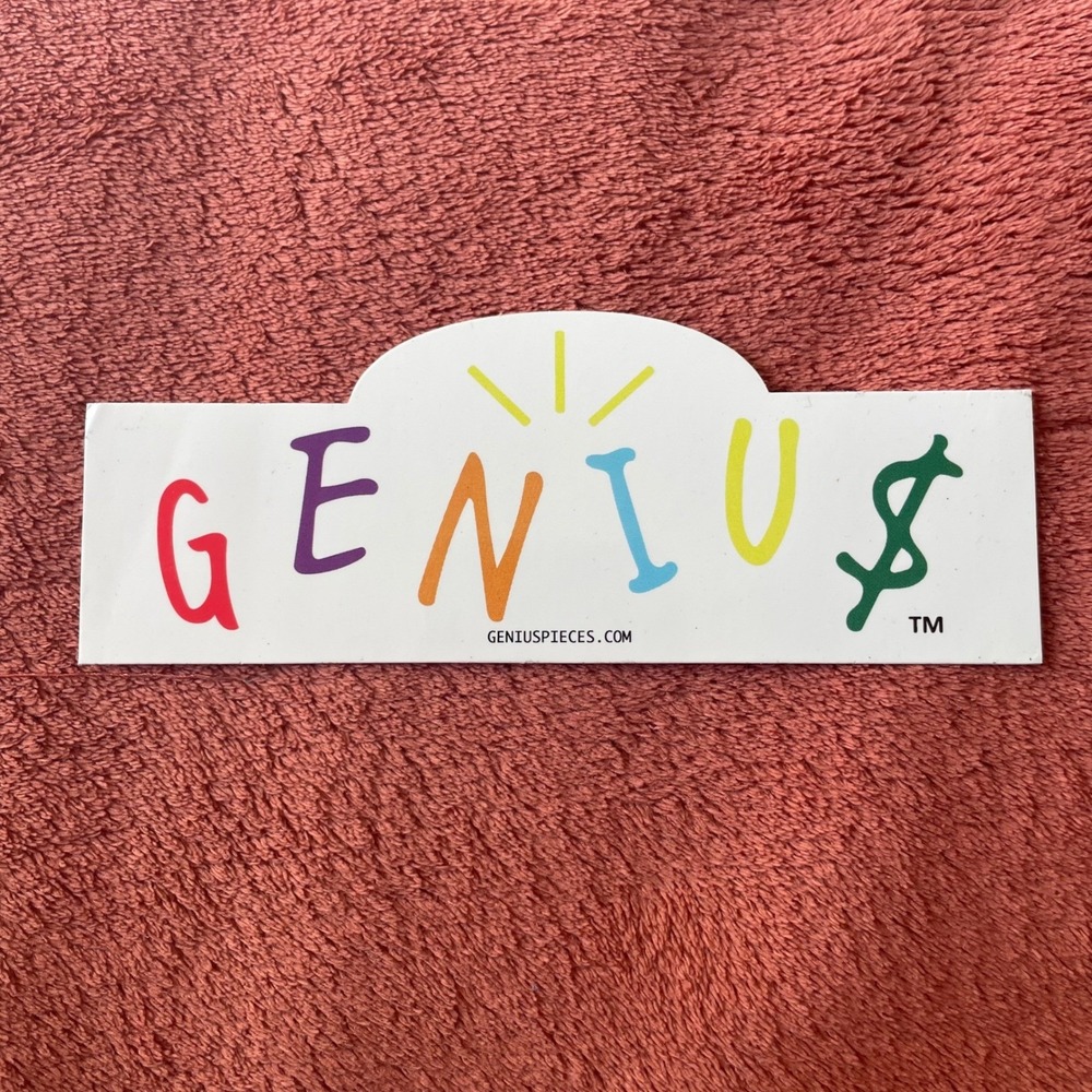 Genius Pieces‎ Sticker Logo Dollar Sign Graphic